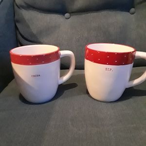 Rae Dunn Christmas Collection Mug Set